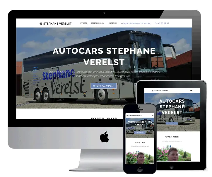 Autocars Stephane Verelst - Webdesign Antwerpen