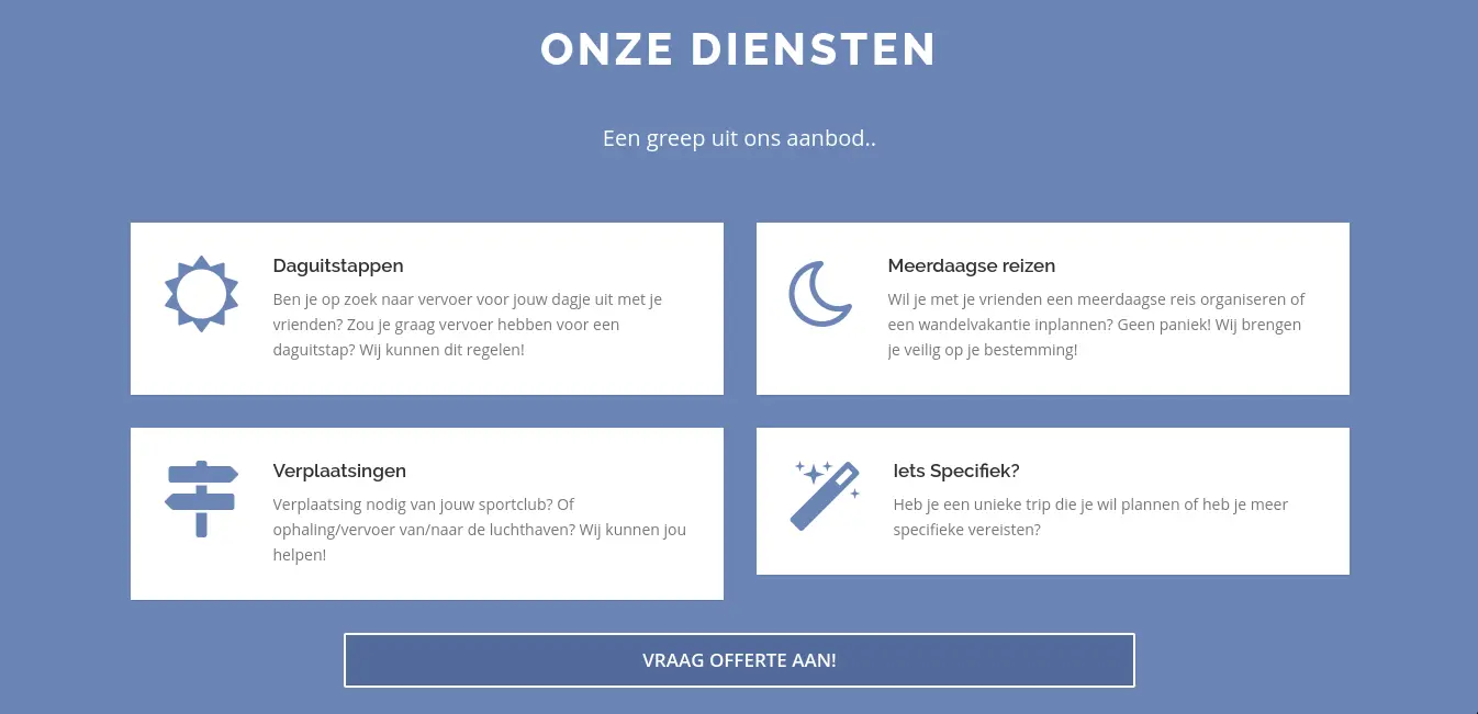 Autocars Stephane Verelst - Webdesign Antwerpen
