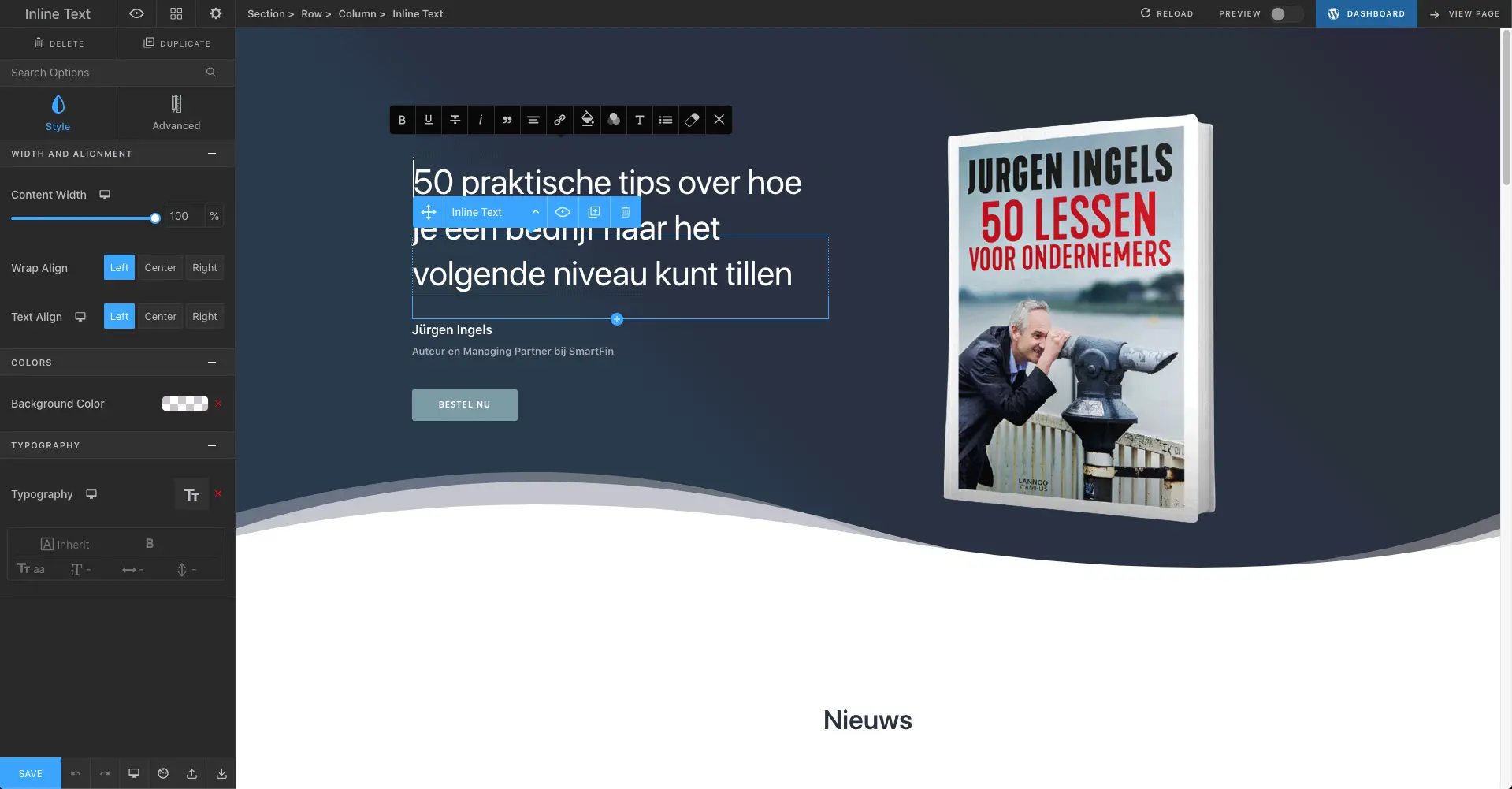 Jurgen Ingels - Webdesign Antwerpen
