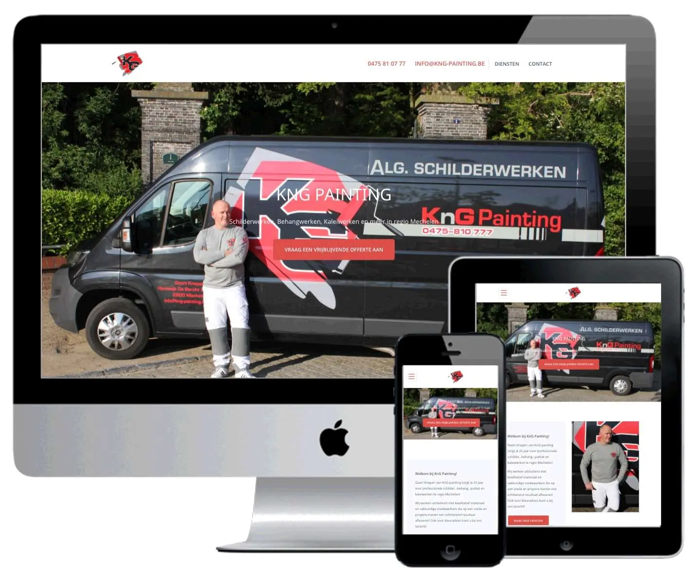 Schilderwerken KnG Painting - Webdesign Antwerpen