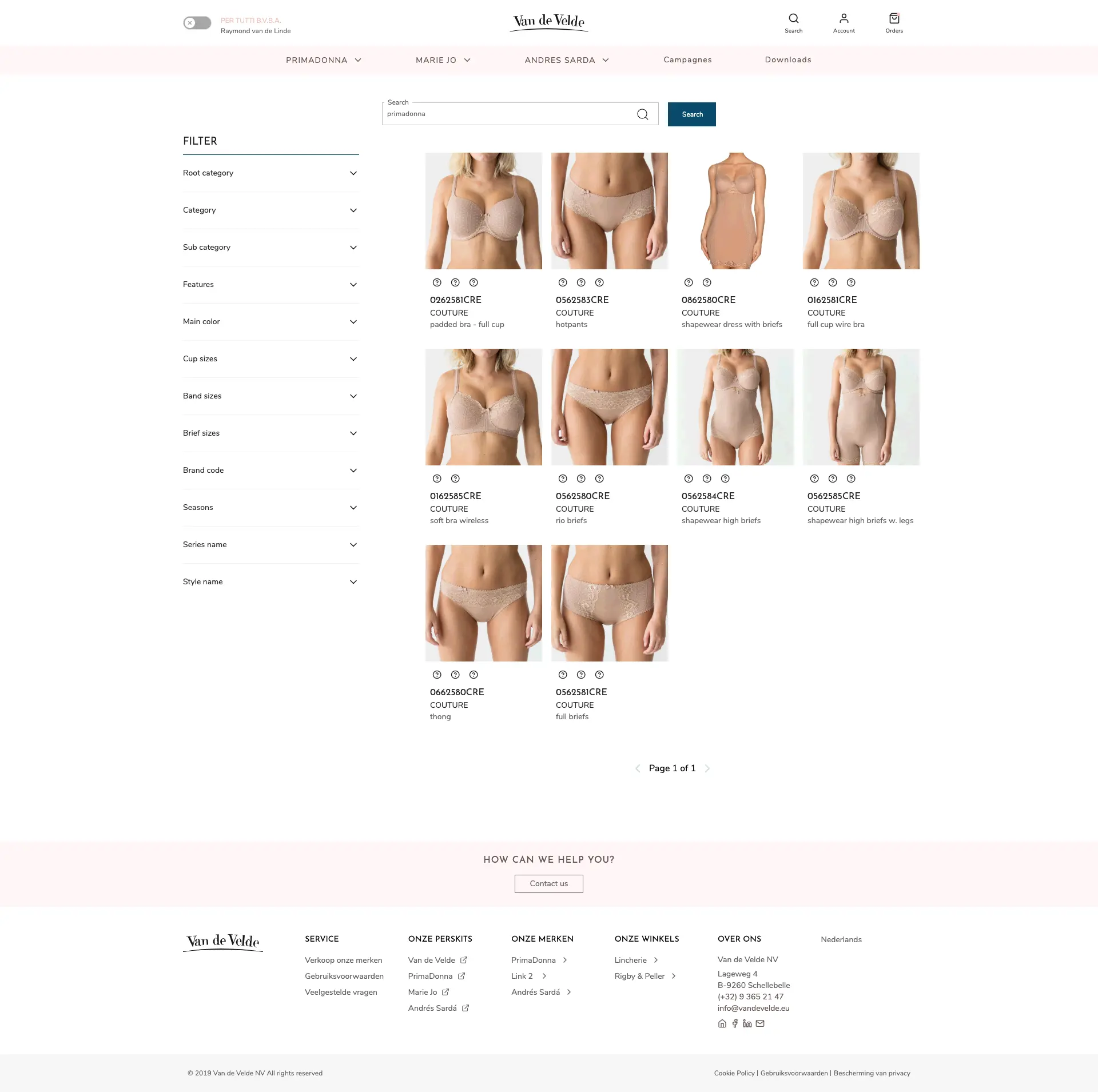 Van De Velde - Webdesign Antwerpen